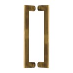 M Marcus Heritage Brass Back to Back Door Pull Handle Apollo Design 307mm length